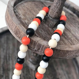 Holliday Wood Bead Garland