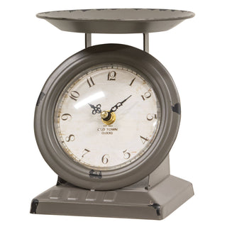 Vintage Style Dark Gray Old Town Scale Clock