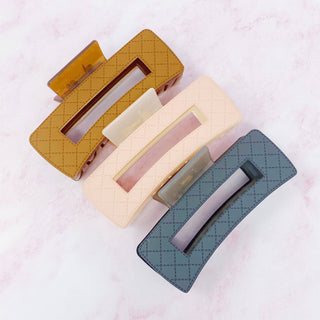 Quilted Hair Claw Clip