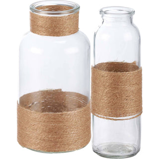 Wrapped Apothecary Vase Set