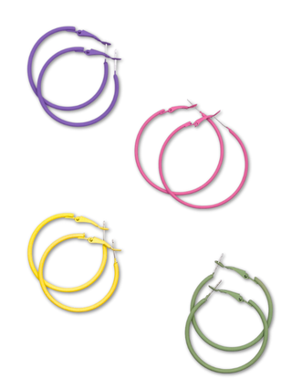 Candy Pop Hoop Earrings