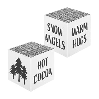 Black/White Sweater Christmas Cube