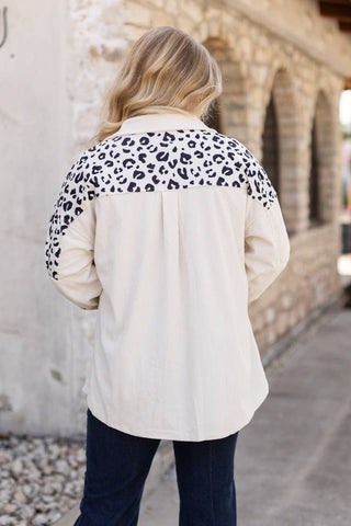 CORDUROY LEOPARD SHACKET