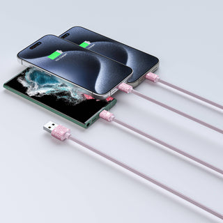 3-in-1 Cables for iPhone/iPad & Android - 6 Ft