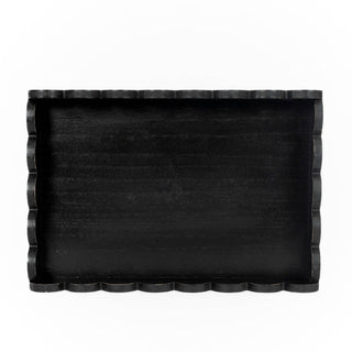 Wood Scallop Tray