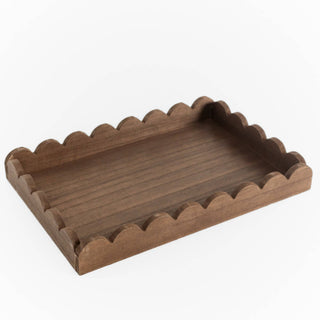 Wood Scallop Tray