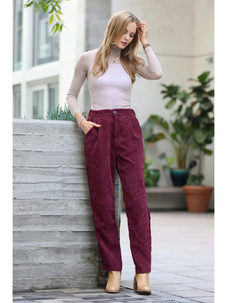 High Rise Corduroy Pants