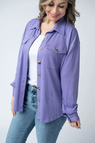 Cozy Button Down Top