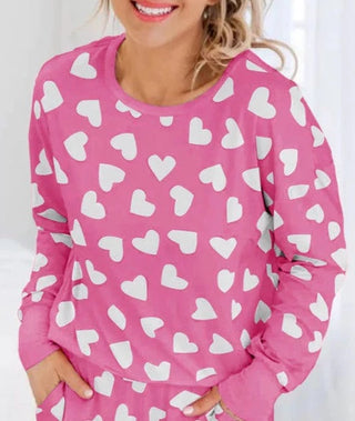Heart Pajama Top