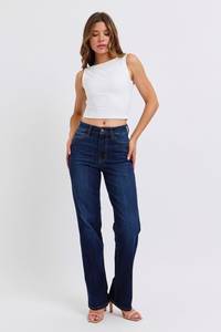 Judy Blue High Waist Straight Denim Jeans