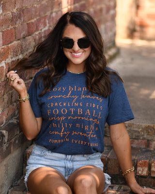 Navy Cozy Blankets Tee