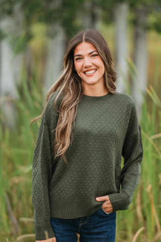 Olive Pullover Sweater
