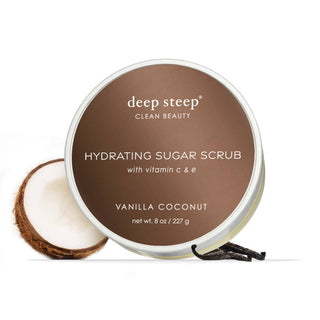 Vanilla Coconut Exfoliating and Smoothing Sugar Scrub 8oz