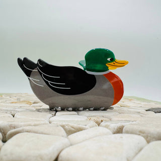 MALLARD DUCK HAIR CLAW CLIPS