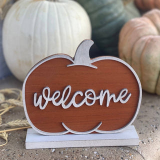 Welcome Laser Fall Pumpkin
