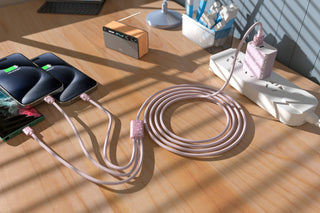 3-in-1 Cables for iPhone/iPad & Android - 6 Ft
