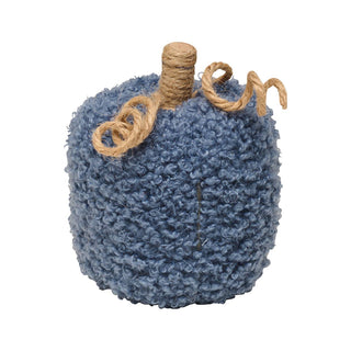 Small Denim Blue Sherpa Fall Pumpkin