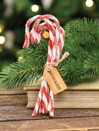 Sparkle Chenille Candy Canes