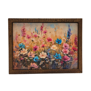 Colorful Flower Clusters Home Decor Wall Signs