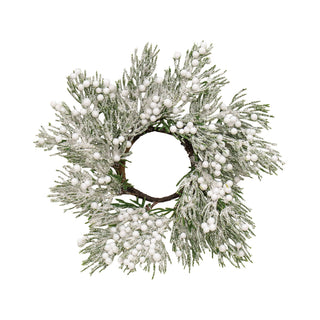 Frosted Snow Berry & Pine Ring, 2"