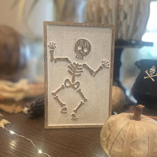 Skeleton Carved Block