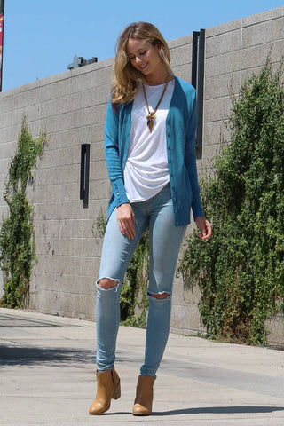 Button-Up Sweater Cardigan