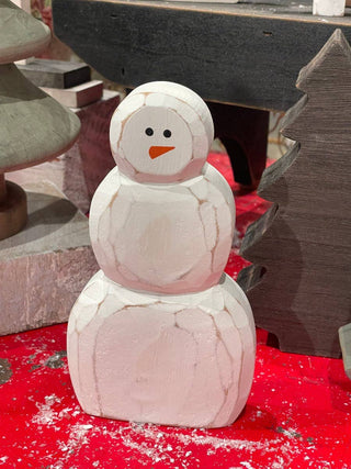 6" Carved Christmas Frosty