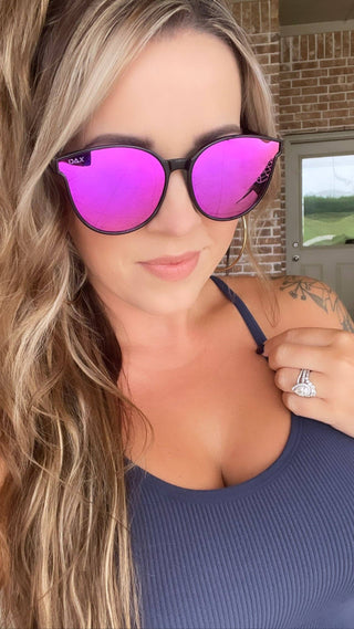 Hair Friendly Sunglasses - Pacific/Hot Pink