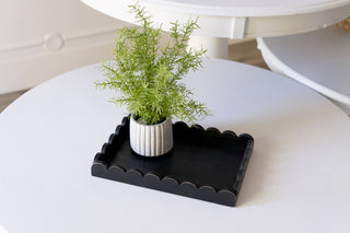 Wood Scallop Tray