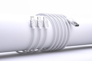 3-in-1 Cables for iPhone/iPad & Android - 6 Ft