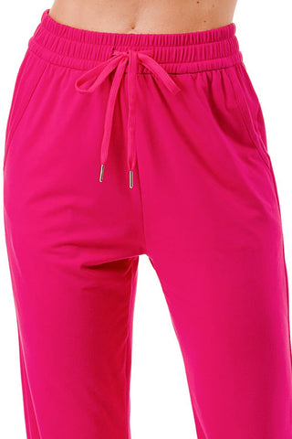 PLUS SOLID DRAWSTRING JOGGERS