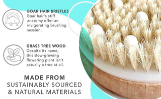 Dry Brushing Body Brush With Cellulite Massager