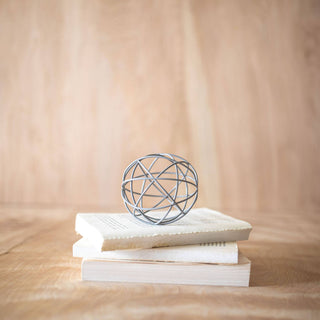 Eleanor Gray Metal Orb Decorative Ball