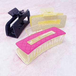 Quilted Hair Claw Clip
