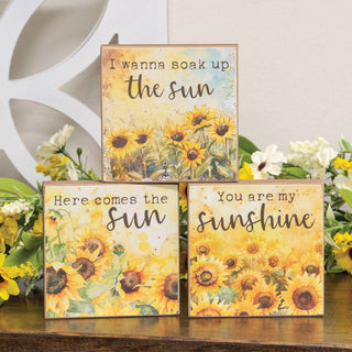 You Are My Sunshine Watercolor Block - Assorted