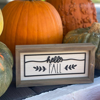 Fall/Halloween Wooden Laser Frame (Reversible)