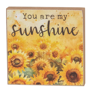 You Are My Sunshine Watercolor Block - Assorted