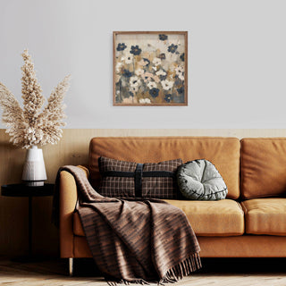 Abstracted Florals Neutral By Nina Blue