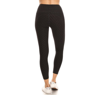 Polka Dot Premium Activewear 7/8 Length Leggings with Pockets
