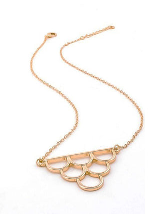 Delicate Honey Comb Pendant Necklace