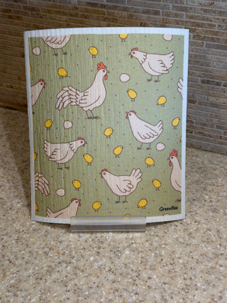 Spring Theme Swedish Dishclothes
