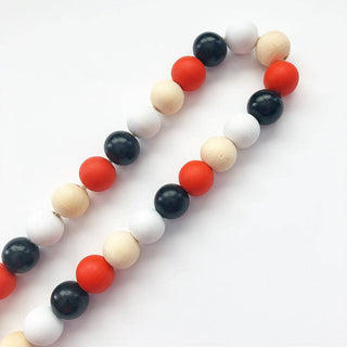 Holliday Wood Bead Garland