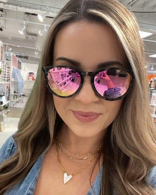 Hair Friendly Sunglasses - Hot Pink