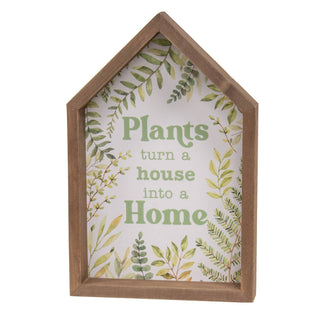 Plant House  Shaped Box Signs