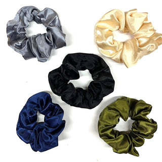 Satin Hair Scrunchies 5 Pack