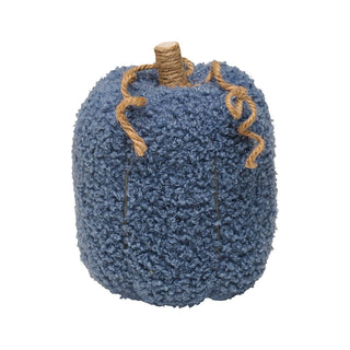 Large Denim Blue Sherpa Fall Pumpkin