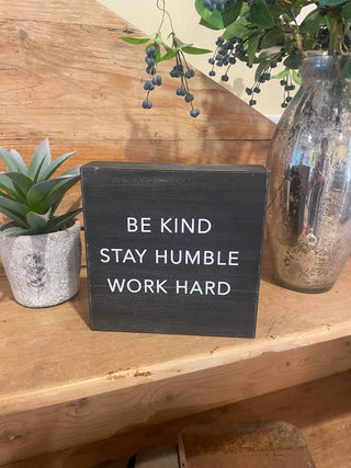 Be Kind Box Sign