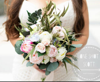 11"Classic Rose Hydrangea Mixed bundle-artificial flowers