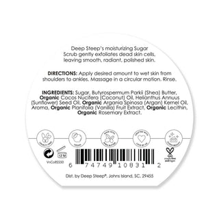 Vanilla Coconut Exfoliating and Smoothing Sugar Scrub 8oz