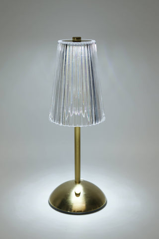 Crystal LED USB Lamp – Gold